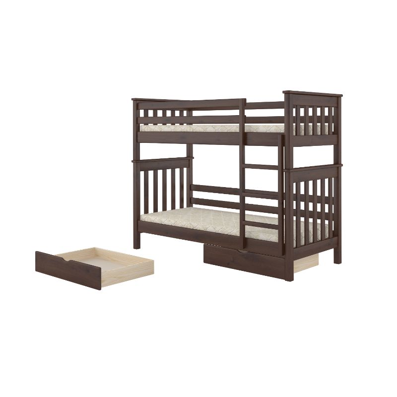 'Oslo' Solid Wood Twin Bunk Bed