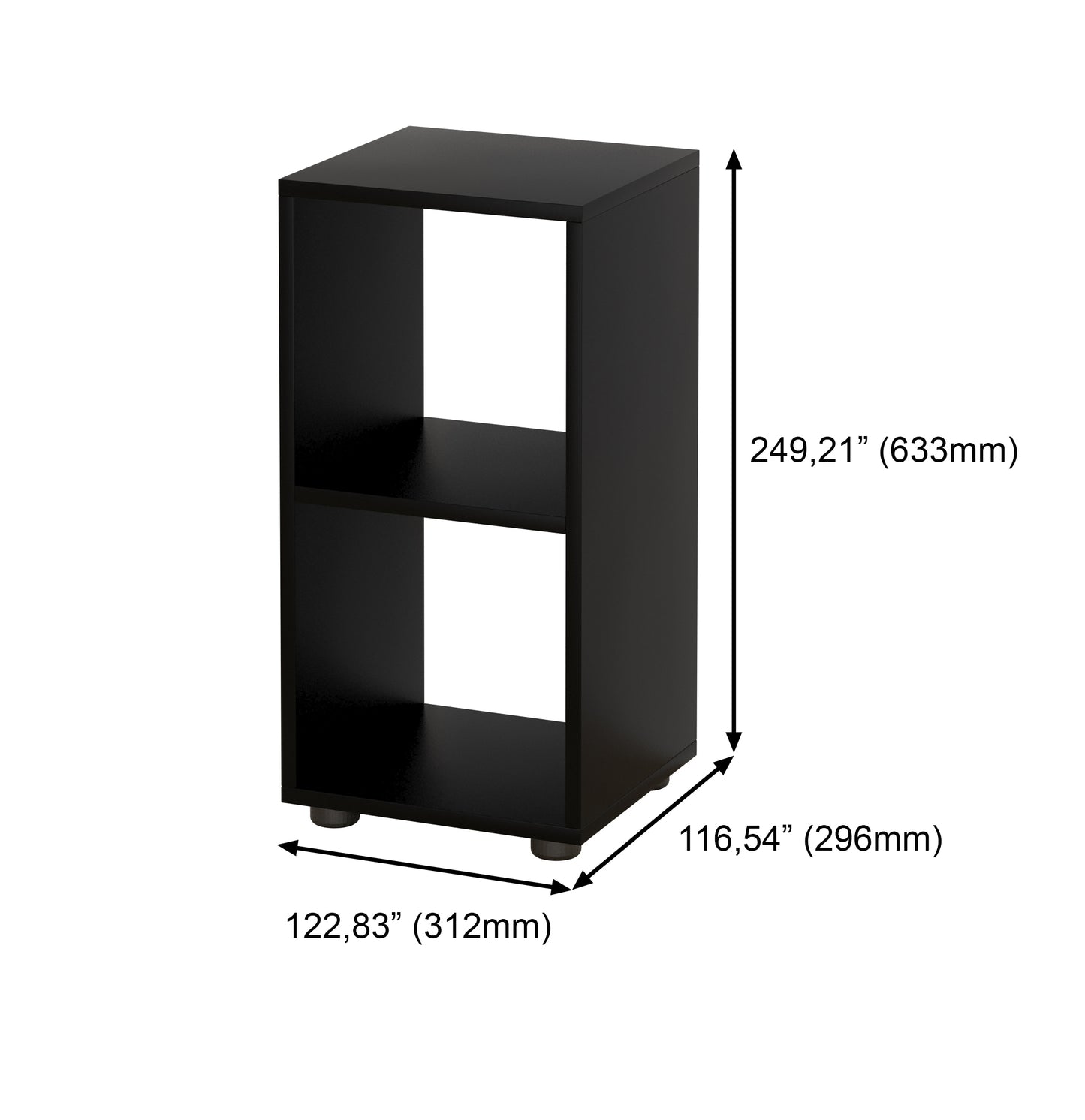 1x2 Double Cube Storage Shelving
