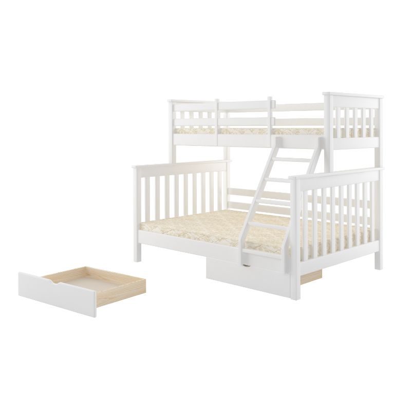 'Stockholm' Solid Wood Double + Twin Bunk Bed