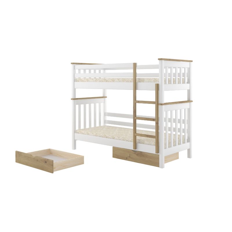 'Oslo' Solid Wood Twin Bunk Bed