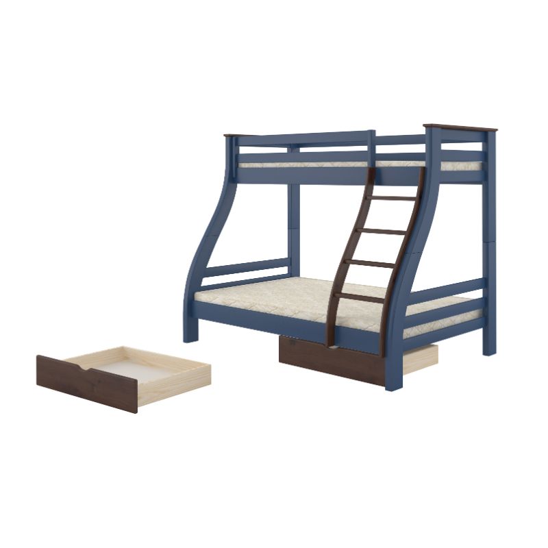 'Juno' Solid Wood Double + Twin Bunk Bed