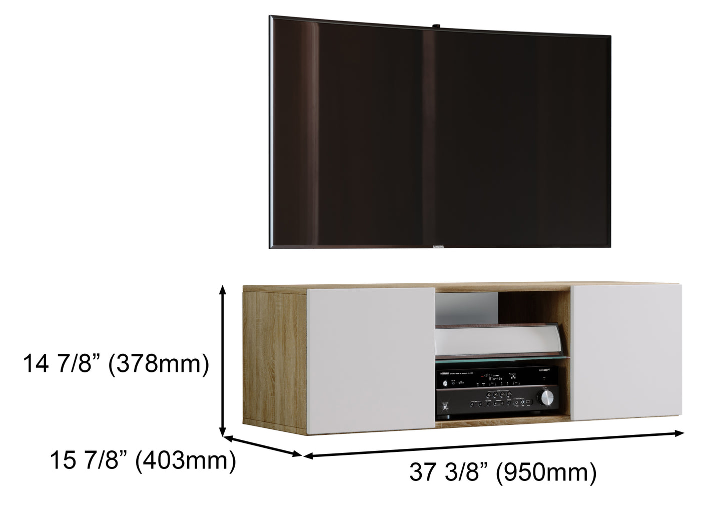 'Leonardo' TV Stand (38" | 95cm)