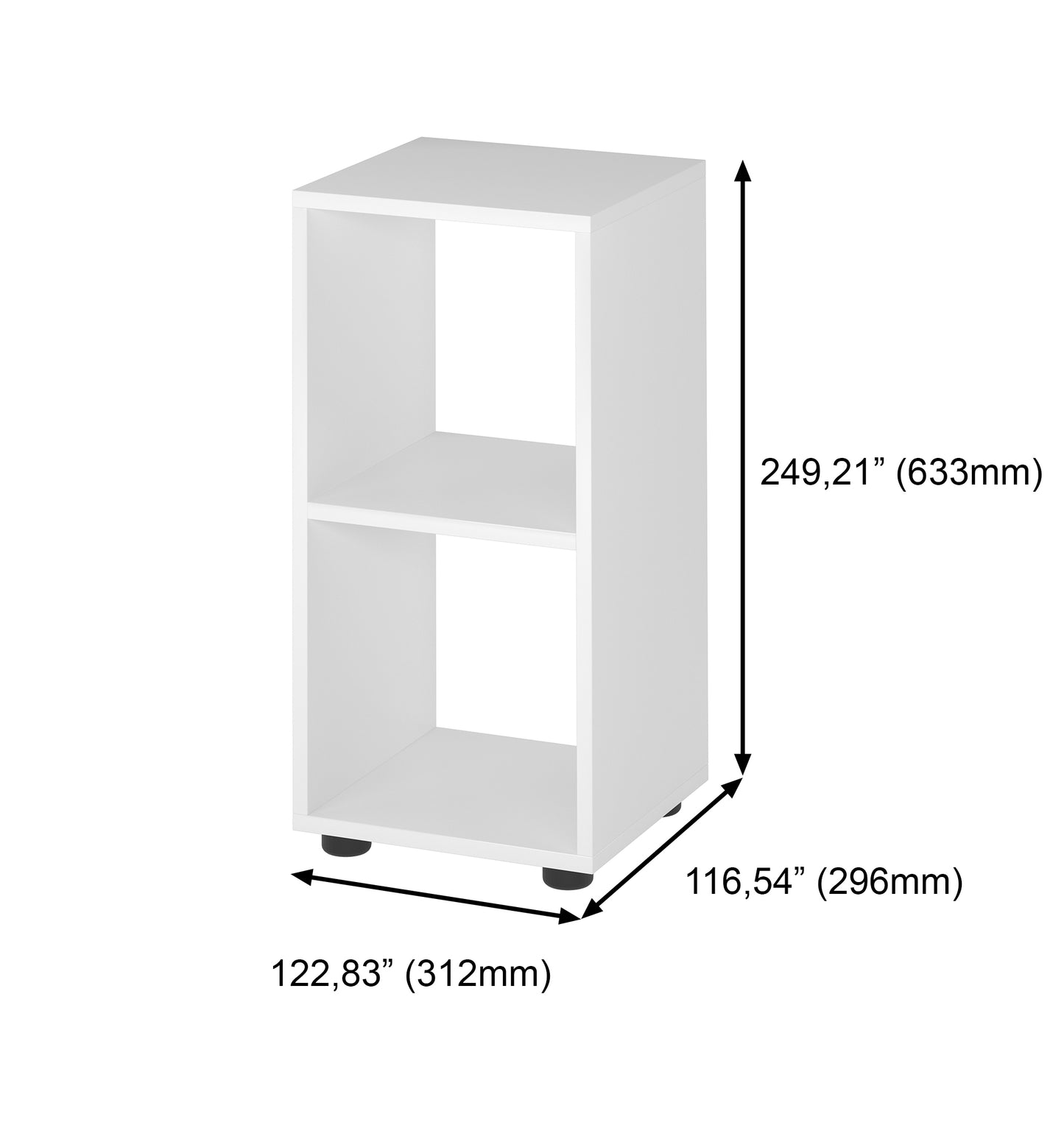 1x2 Double Cube Storage Shelving