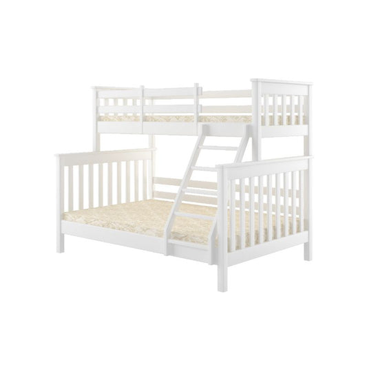 'Stockholm' Solid Wood Double + Twin Bunk Bed